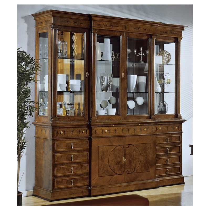 The Giovanni Collection Classic 4 Door China Hutch Gv2051 Italy By Web