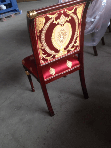 GV841s with the Madeira Red Fabric. Small Pattern on Seat and Large Pattern on Back.