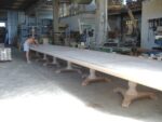 Large dining table that seats 38